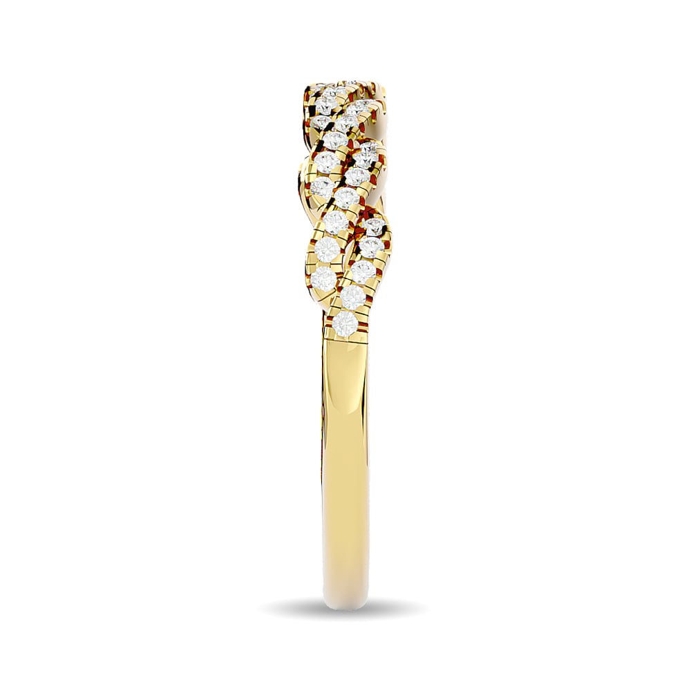 Diamond 1/6 Ct.tw Stackable Ring in 14K Yellow Gold