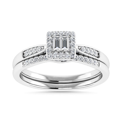 Diamond 1/4 Ct.Tw. Bridal Ring in 10K White Gold