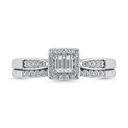 Diamond 1/4 Ct.Tw. Bridal Ring in 10K White Gold