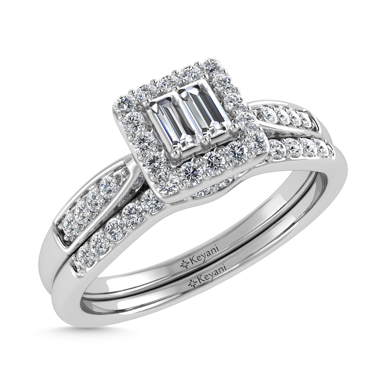 Diamond 1/4 Ct.Tw. Bridal Ring in 10K White Gold
