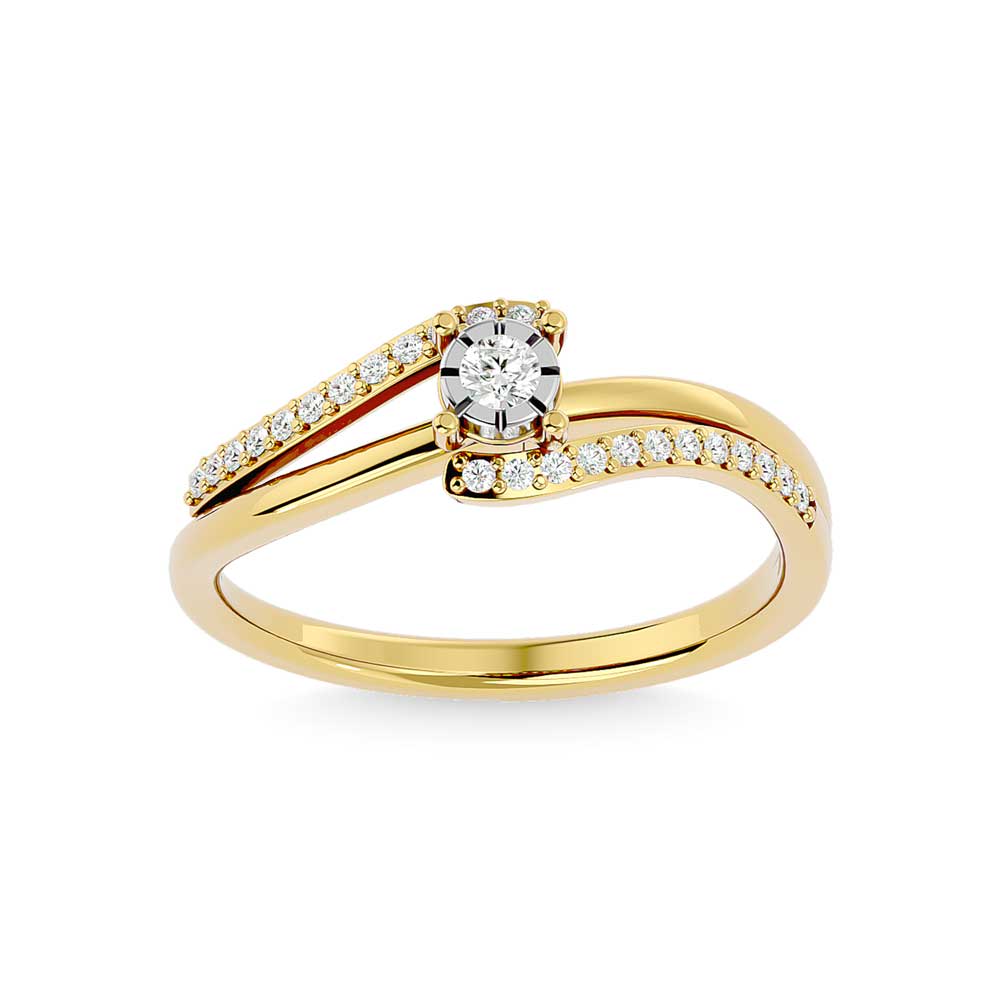 Diamond 1/6 Ct.tw Promise Ring in 10K Yellow Gold