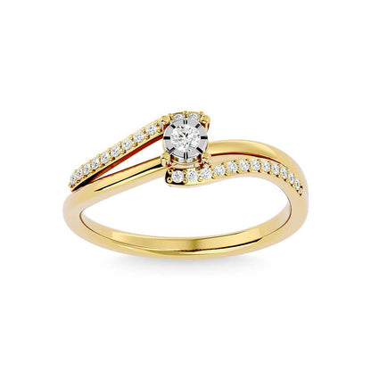 Diamond 1/6 Ct.tw Promise Ring in 10K Yellow Gold
