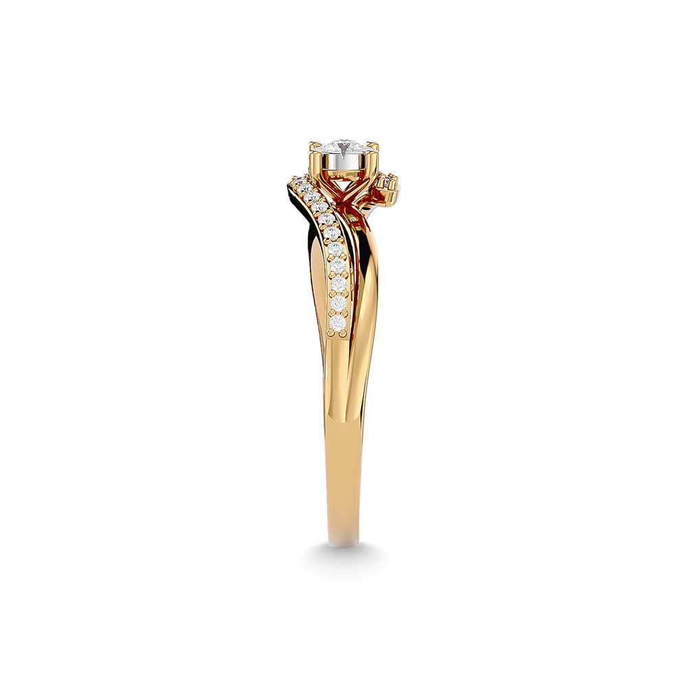 Diamond 1/6 Ct.tw Promise Ring in 10K Yellow Gold
