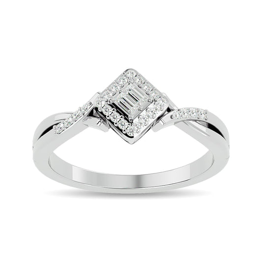 Diamond 1/6 Ct.tw Promise Ring in 10K White Gold
