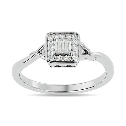 Diamond 1/6 Ct.tw Promise Ring in 10K White Gold