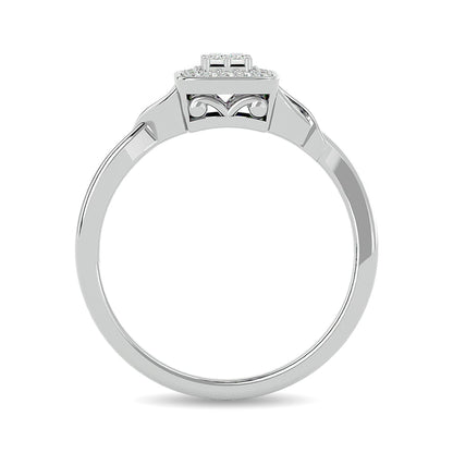 Diamond 1/6 Ct.tw Promise Ring in 10K White Gold
