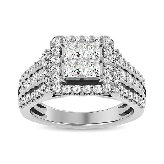 Diamond Engagement Ring 1 Ct.tw in 14K White Gold