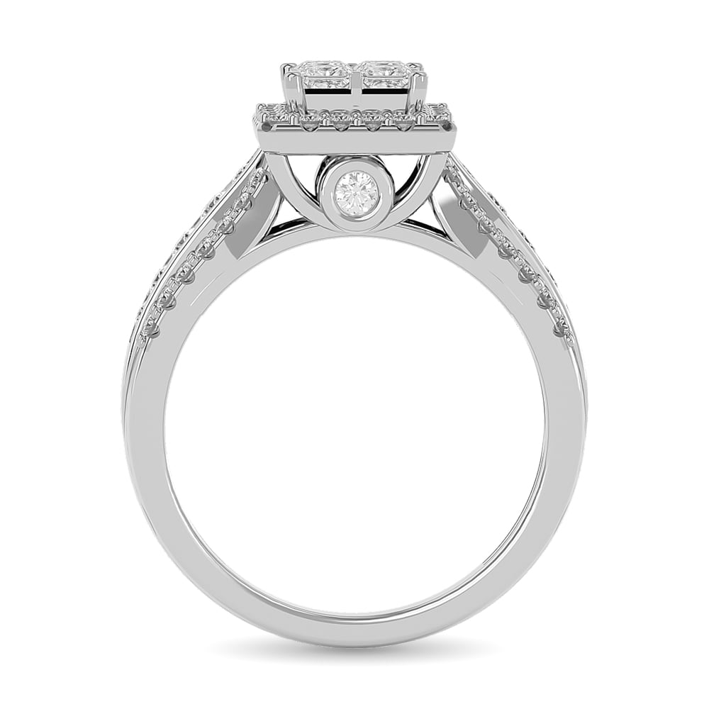 Diamond Engagement Ring 1 Ct.tw in 14K White Gold