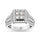 Diamond 1 1/2 Ct.tw Round Cut Engagement Ring in 14K White Gold