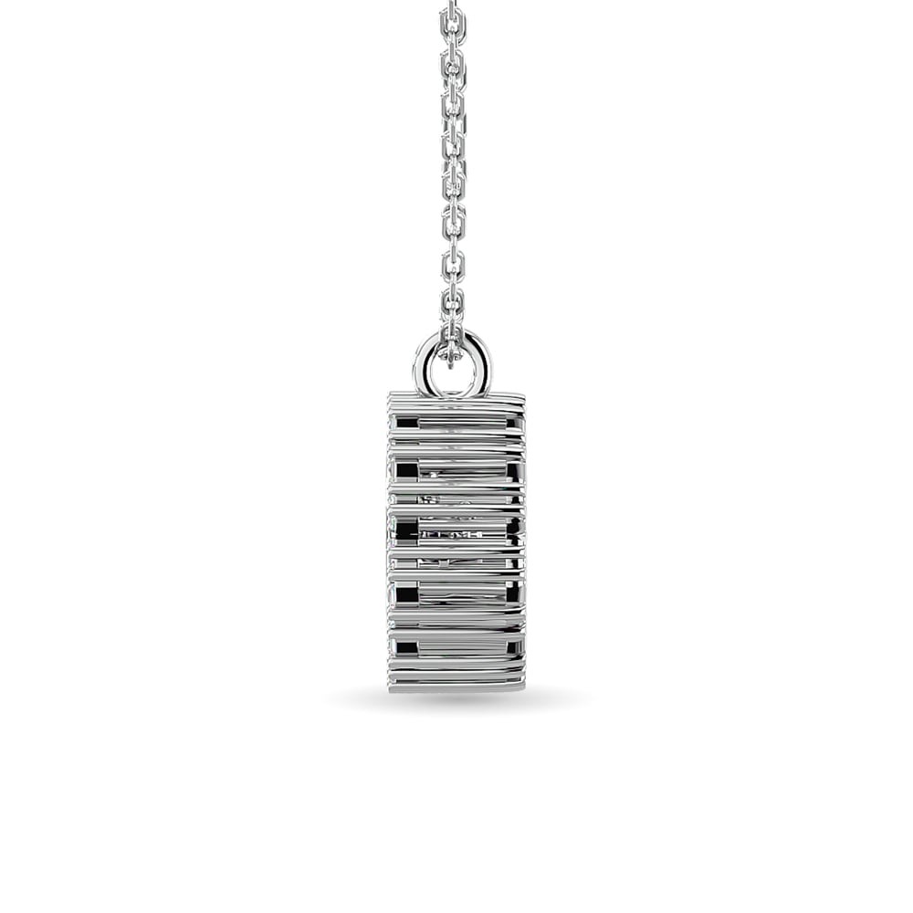 10KT WHITE GOLD 1/6CT.TW DIAMOND PENDANT