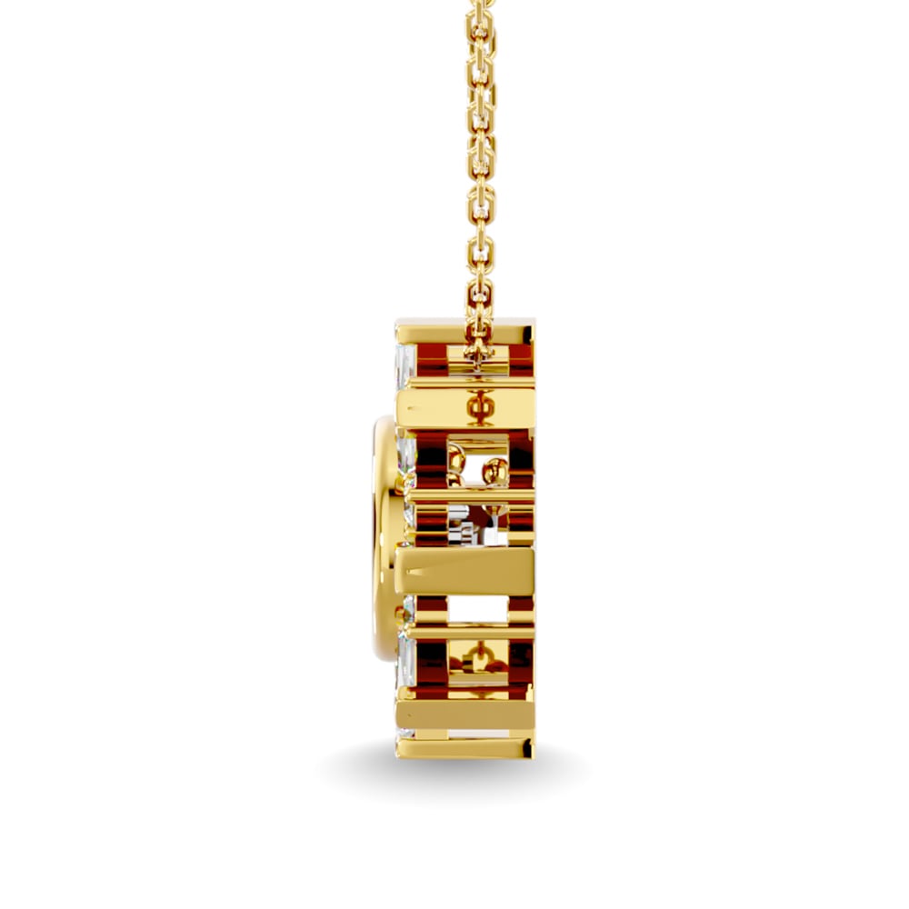 Diamond 1/4 Ct.Tw. Shimmering Pendant in 14K Yellow Gold