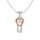 Diamond Shimmering Heart Pendant 1/20 Ct.tw in 10K White Gold
