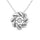 Diamond 1/20 Ct.tw Flower Pendant in Sterling Silver