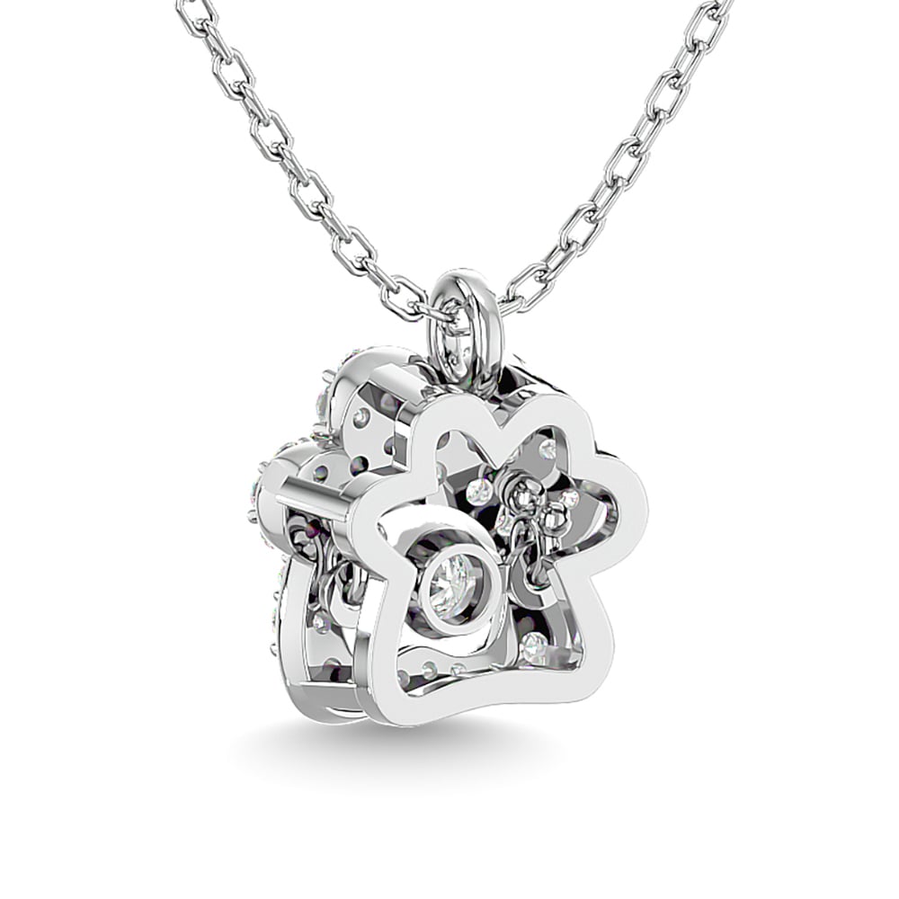 Diamond 1/20 Ct.Tw. Fashion Pendant in 925 Silver