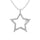 Diamond 1/20 Ct.tw Star Pendant in Sterling Silver