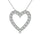Diamond 1/6 Ct.Tw. Heart Pendant in Sterling Silver
