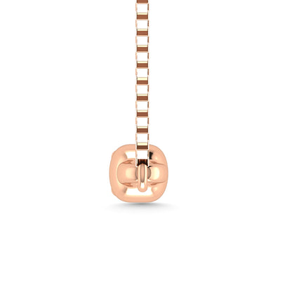 Diamond 1/10 Ct.Tw. Bar Necklace in 10K Rose Gold