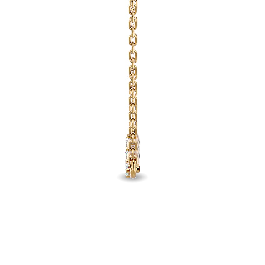 Diamond 1/10 Ct.tw Fashion Necklace in 10K Yellow Gold