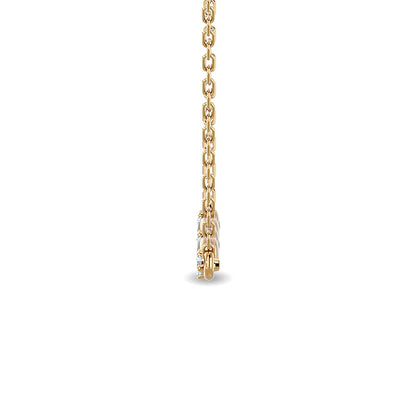 Diamond 1/10 Ct.tw Fashion Necklace in 10K Yellow Gold