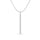 Diamond Bar Pendant 1/8 Ct.tw in 10K White Gold