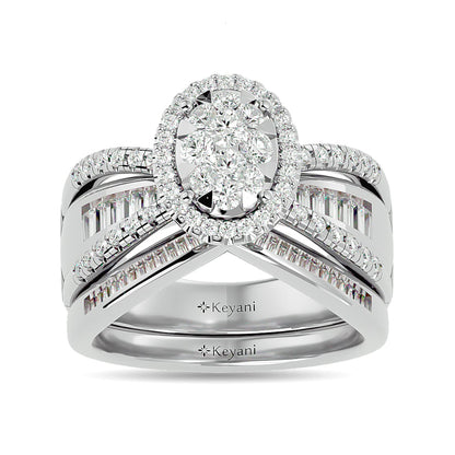 Diamond 1 Ct.tw Engagement Ring in 14K White Gold
