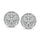 Diamond Stud Earrings 3/4 Ct.tw Round-cut in 10K White Gold