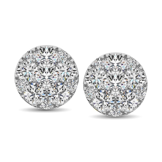Diamond Stud Earrings 1/3 Ct.tw Round-cut in 10K White Gold
