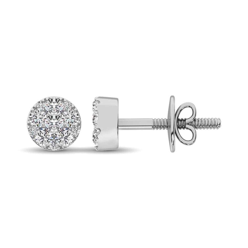 Diamond Stud Earrings 1 Ct.tw Round-cut in 10K White Gold