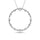 Diamond 1/4 Ct.tw Circle Pendant in 14K White Gold