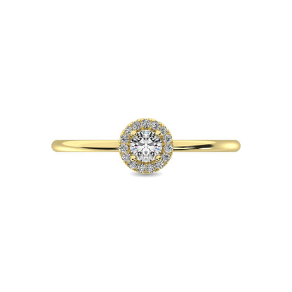 Diamond 1/5 Ct.tw Round Cut Fashion Ring in 10K Yellow Gold