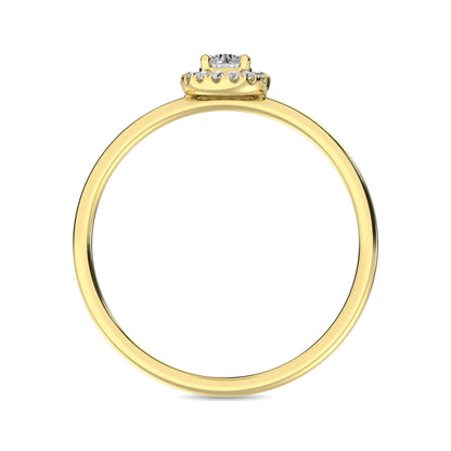 Diamond 1/5 Ct.tw Round Cut Fashion Ring in 10K Yellow Gold