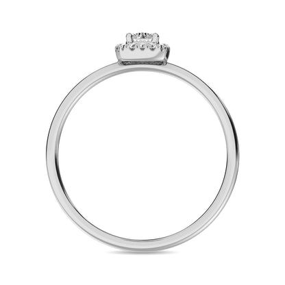 Diamond 1/5 Ct.tw Round Cut Fashion Ring in 10K White Gold