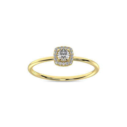 Diamond 1/5 Ct.tw Round Cut Fashion Ring in 10K Yellow Gold
