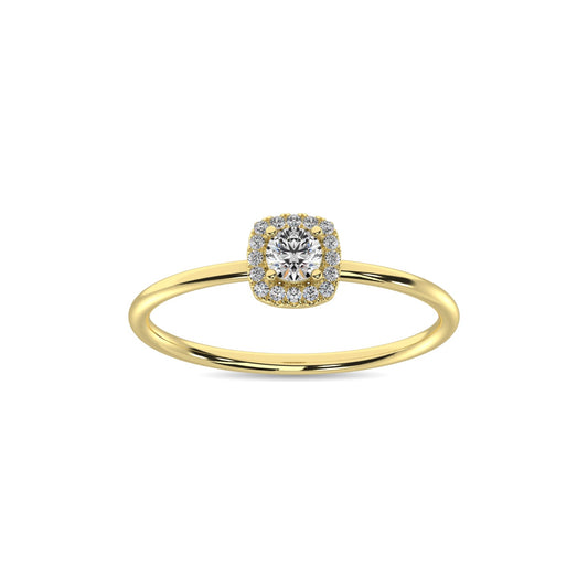 Diamond 1/5 Ct.tw Round Cut Fashion Ring in 10K Yellow Gold