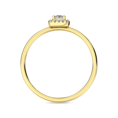 Diamond 1/5 Ct.tw Round Cut Fashion Ring in 10K Yellow Gold