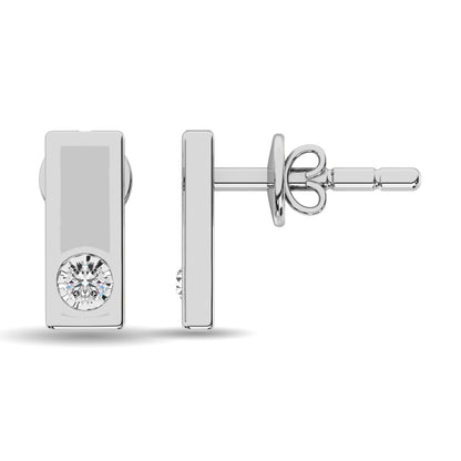 Diamond 1/20 Ct.tw Fashion Earrings in Sterling Silver