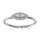 Diamond 1/10 Ct.tw Round Cut Fashion Ring in 10K White Gold