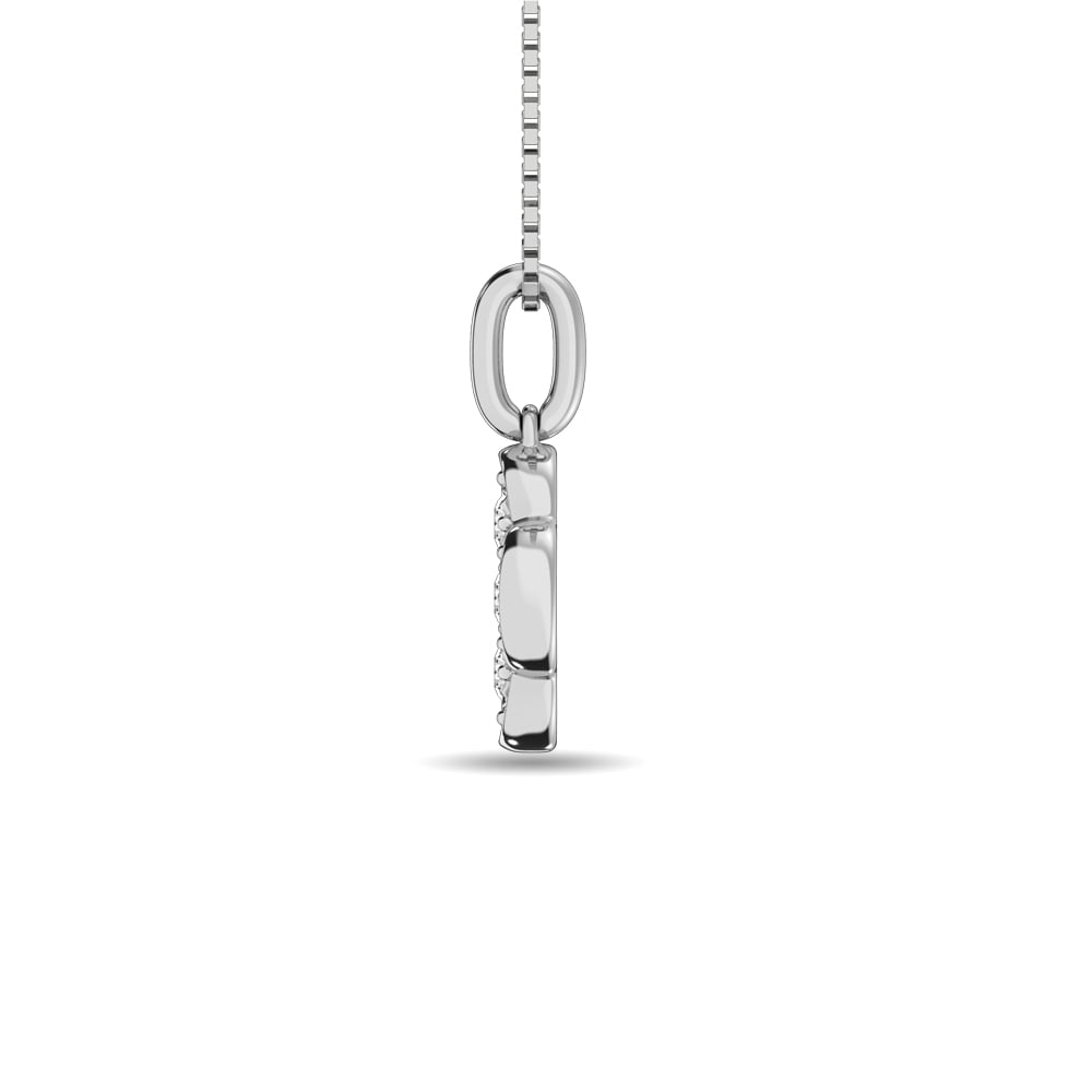 Diamond 1/10 Ct.tw Fashion Pendant in 10K White Gold