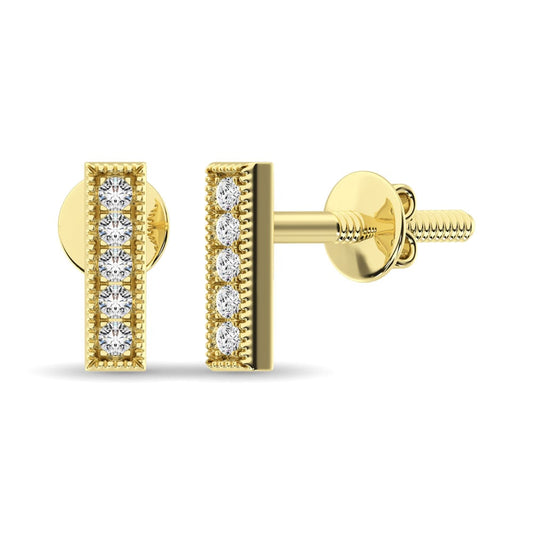 Diamond 1/20 Ct.tw Fashion Earrings in 10K Yellow Gold