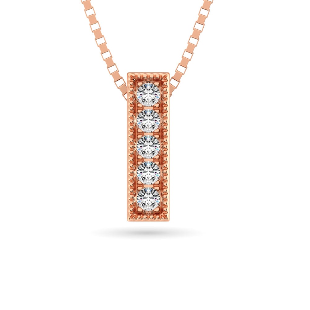 Diamond 1/20 Ct.tw Fashion Pendant in 10K Rose Gold