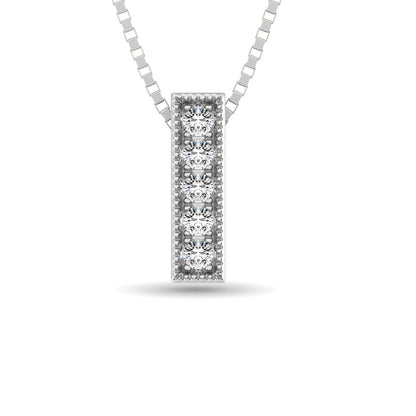 Diamond 1/20 Ct.tw Fashion Pendant in 10K White Gold