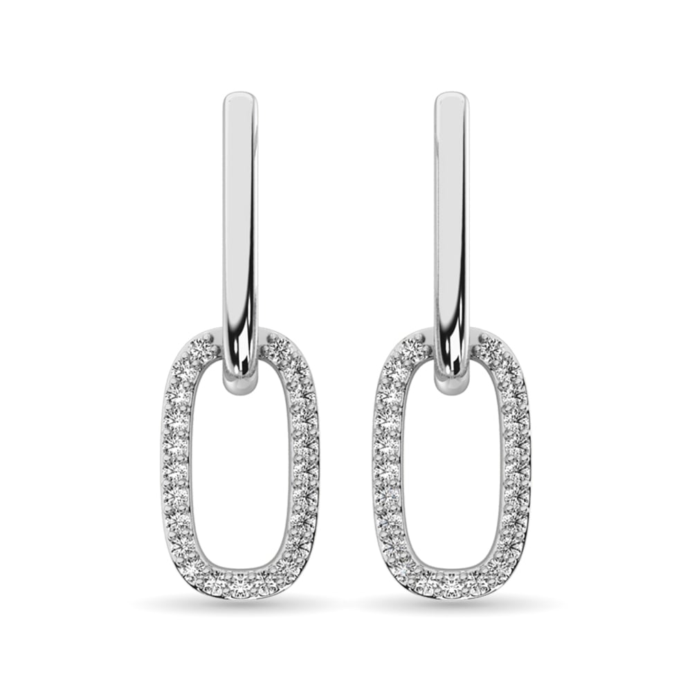 Diamond Fashion Earrings 1/5 Ct.tw in 14K White Gold