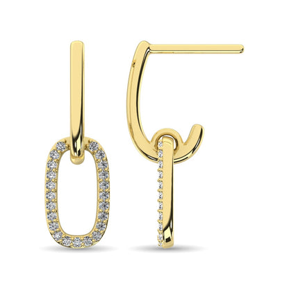 Diamond Fashion Earrings 1/5 Ct.tw in 14K Yellow Gold