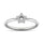 Diamond 1/20 Ct.tw Star Ring in 10K White Gold