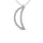 Diamond 1/10 Ct.tw Moon Pendant in 10K White Gold