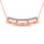 Diamond 1/5 Ct.tw Bar Necklace in 14K Rose Gold