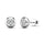 Diamond 1/10 Ct.tw Bezel Set Earrings in 10K White Gold