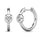Diamond 1/10 Ct.tw Bezel Set Earrings in 10K White Gold