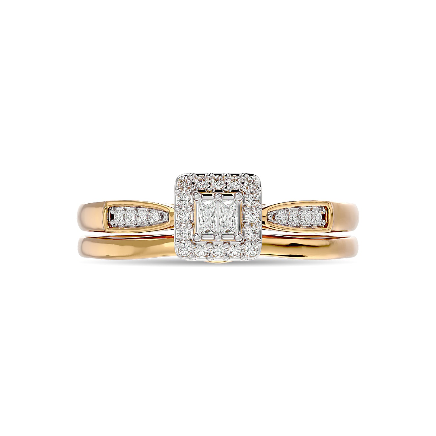Diamond 1/6 Ct.tw Bridal Ring in 10K Yellow Gold