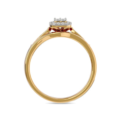 Diamond 1/6 Ct.tw Bridal Ring in 10K Yellow Gold